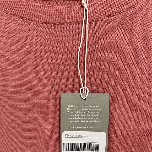 Everlane Crewneck Sweater in Pink, Size S - Picture 2 of 2